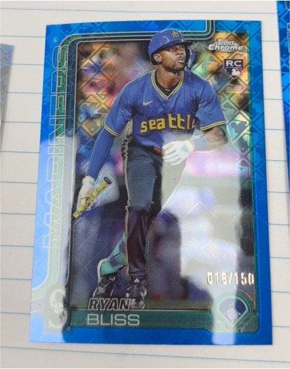 2025 Topps Chrome Logofractor #37 Ryan Bliss — front