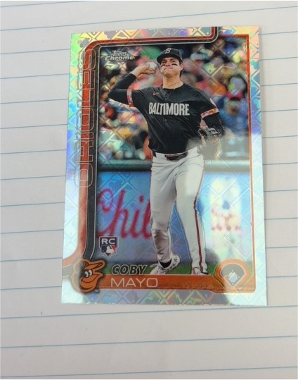 2025 Topps Chrome #120 Coby Mayo — front