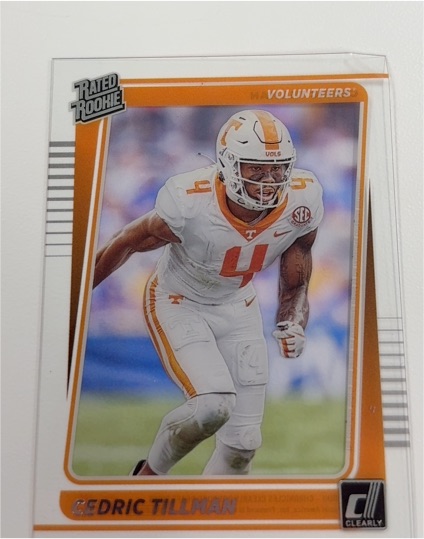 2023 Panini Chronicles Draft Picks Clearly Donruss #46 Cedric Tillman — front