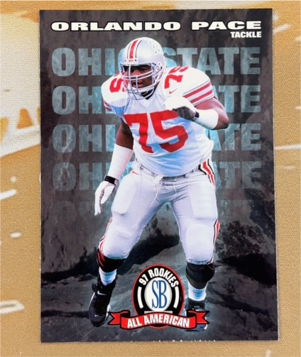 1997 Score Board NFL Rookies #95 Orlando Pace — front