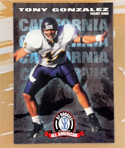 1997 Score Board NFL Rookies #93 Tony Gonzalez — front