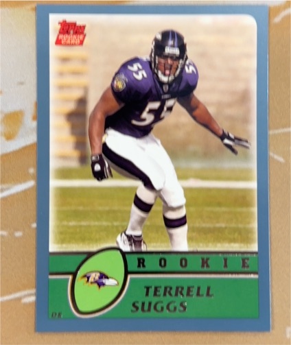 2003 Topps #314 Terrell Suggs Rookie Card — front