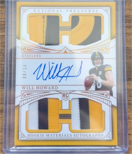 2025 Panini National Treasures #175 Will Howard — front
