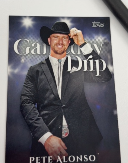2025 Topps Series 1 Celebration Gameday Drip #GD-15 Pete Alonso — front
