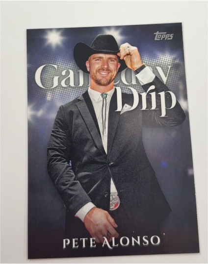 2025 Topps Series 1 Celebration Gameday Drip #GD-15 Pete Alonso — front