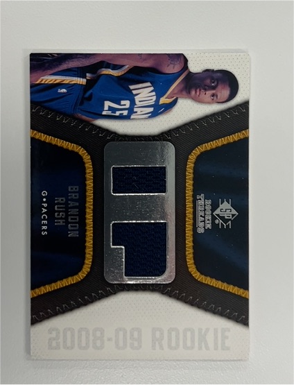 2008-09 Upper Deck SP Rookie Threads #RT-BR Brandon Rush — front