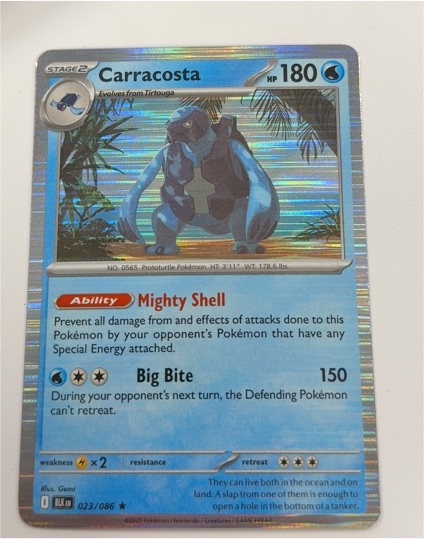 2025 Pokémon SV: Black Bolt #023 Carracosta — front