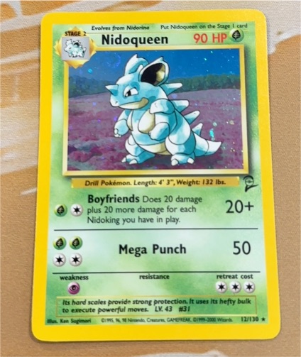 2000 Pokémon Base Set 2 #12 Nidoqueen — front
