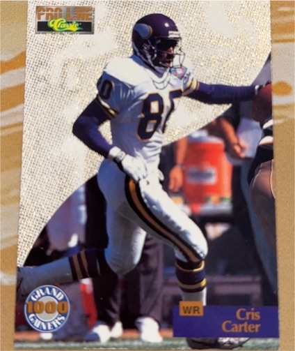 1995 Pro Line #G-8 Cris Carter Grand Gainers — front