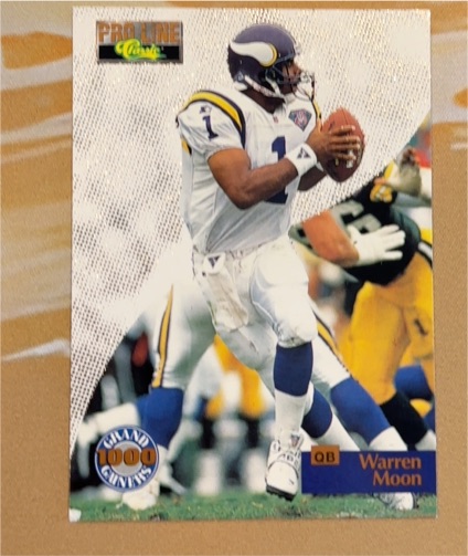 1995 Pro Line Classic #G-15 Warren Moon Grand Gainers — front