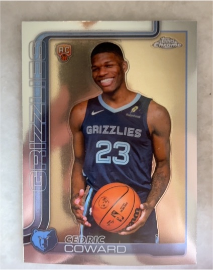 2025-26 Topps Chrome #261 Cedric Coward — front