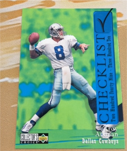 1997 Upper Deck Collector's Choice #309 Troy Aikman — front