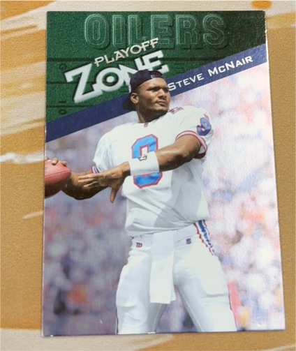 1997 Playoff Zone #100 Steve McNair — front