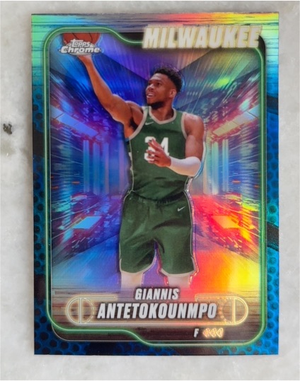 2024-25 Topps Chrome #41 Giannis Antetokounmpo — front