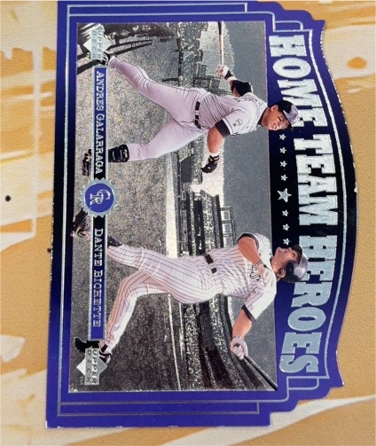 1997 Upper Deck Home Team Heroes #HT8 Andres Galarraga Dante Bichette — front