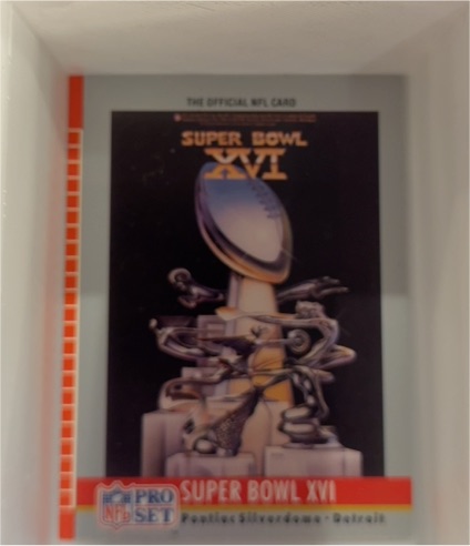 1990 Pro Set #16 Super Bowl XVI — front