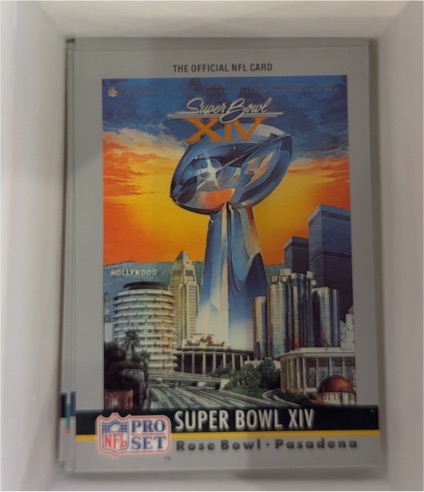 1990 Pro Set #14 Super Bowl XIV — front