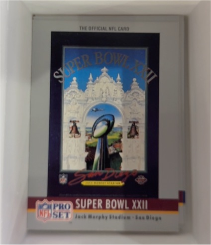 1990 Pro Set #22 Super Bowl XXII — front