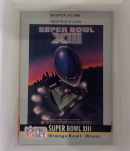 1990 Pro Set #13 Super Bowl XIII Steelers vs Cowboys — front