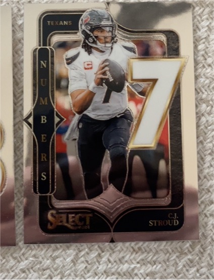 2024 Panini Select #18 C.J. Stroud Numbers — front