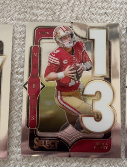 2024 Panini Select Numbers #22 Brock Purdy — front