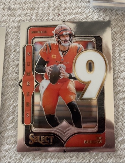 2024 Panini Select Numbers #15 Joe Burrow — front