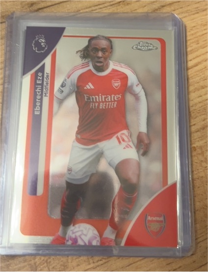 2026 Topps Chrome Premier League #11 Eberechi Eze Arsenal — front