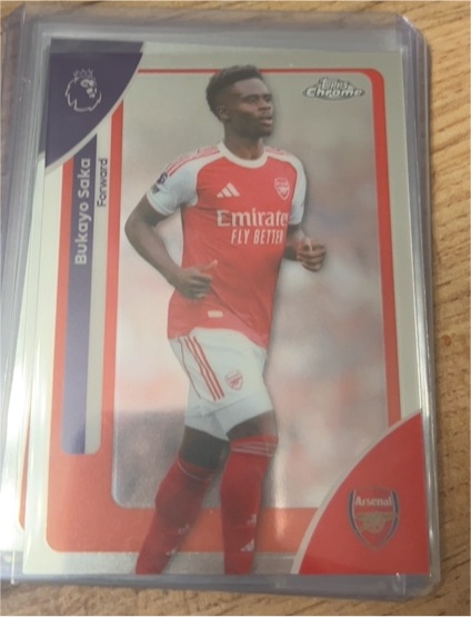2026 Topps Chrome Premier League #13 Bukayo Saka — front
