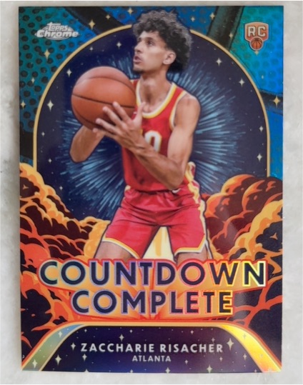 2024-25 Topps Chrome Countdown Complete #CC-11 Zaccharie Risacher — front