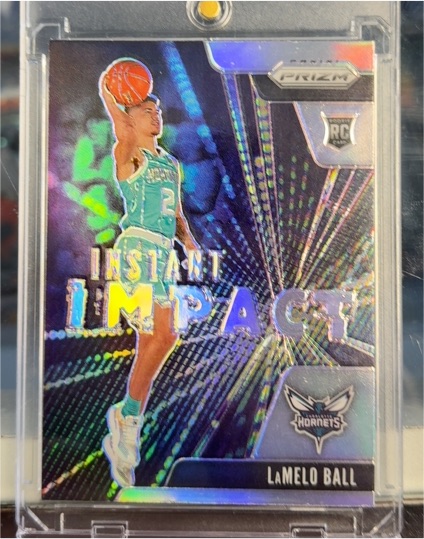 2020-21 Panini Prizm #21 LaMelo Ball Instant Impact Rookie — front