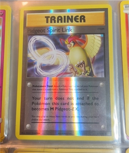 2016 Pokemon XY Evolutions #81 Pidgeot Spirit Link — front