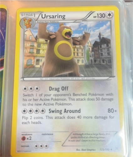 2015 Pokémon XY BREAKthrough #122 Ursaring — front