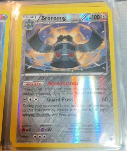 2016 Pokémon XY Fates Collide #61 Bronzong — front