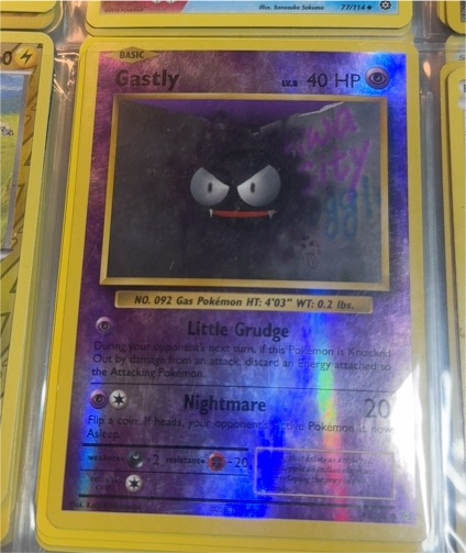 2016 Pokémon XY Evolutions #47 Gastly — front