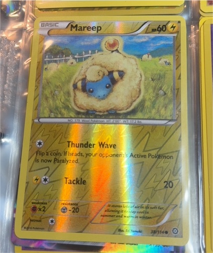 2016 Pokémon Steam Siege #38 Mareep — front