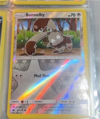 2017 Pokemon Crimson Invasion #87 Bunnelby — front
