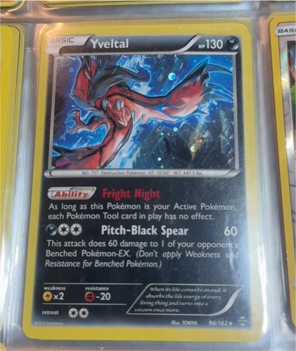 2015 Pokémon Breakthrough #94 Yveltal — front