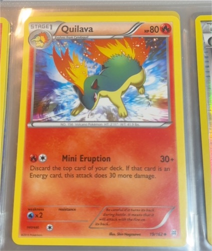 2015 Pokémon XY Breakthrough #19 Quilava — front