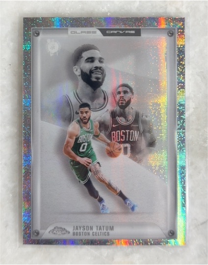2025-26 Topps Chrome #GC-7 Jayson Tatum Glass Canvas SSP — front