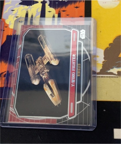 2012 Topps Star Wars Galactic Files Vehicles #273 Y-Wing Fighter — front