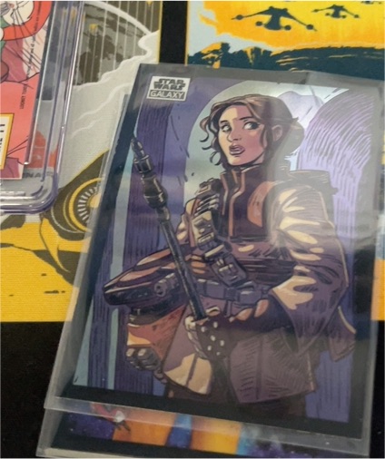 2022 Topps Chrome Star Wars Galaxy #86 Leia Organa — front