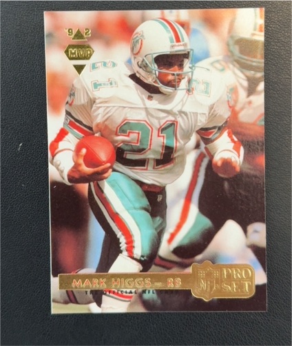 1992 Pro Set Gold MVPs #MVP9 Mark Higgs — front
