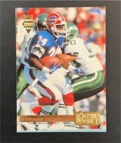1992 Pro Set MVP #MVP1 Thurman Thomas — front