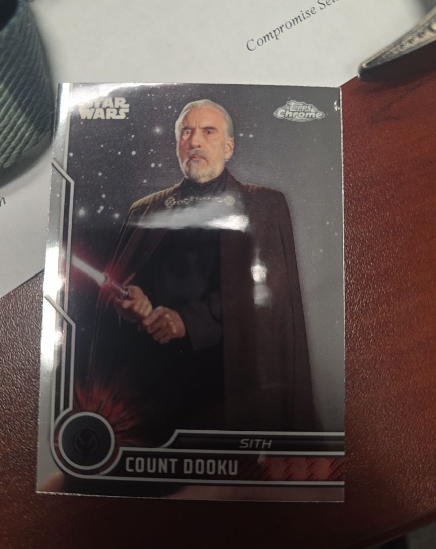 2023 Topps Chrome Star Wars #44 Count Dooku — front