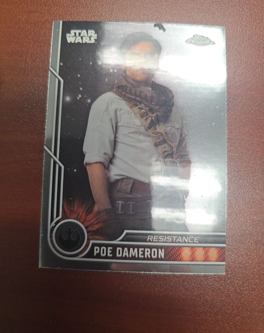 2023 Topps Chrome Star Wars #67 Poe Dameron Resistance — front