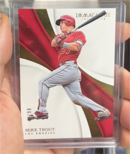2017 Panini Immaculate Collection #63 Mike Trout — front