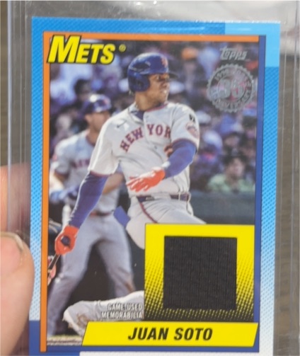 2025 Topps Update #90RU-JS Juan Soto 1990 Game-Used Relic New York Mets — front