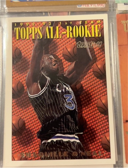 1993-94 Topps Gold All-Rookie 1st Team #152 Shaquille O'Neal — front