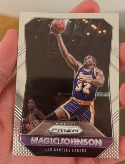 2015-16 Panini Prizm #248 Magic Johnson — front