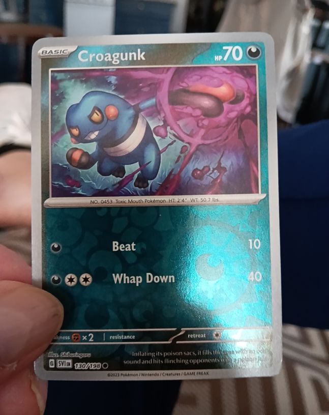 2023 Pokémon Scarlet & Violet #130 Croagunk — front